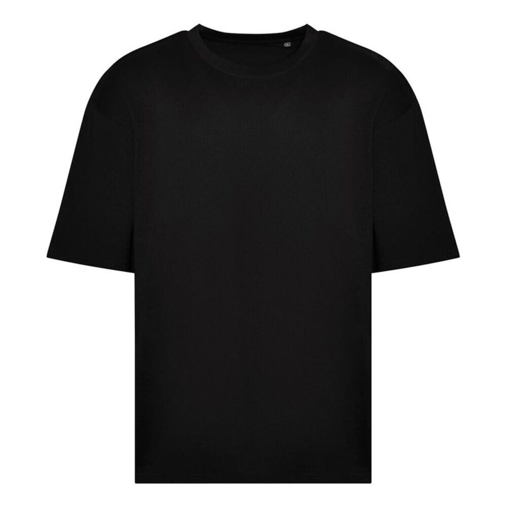 Awdis Mens 100 Oversized T-Shirt / Deep Black